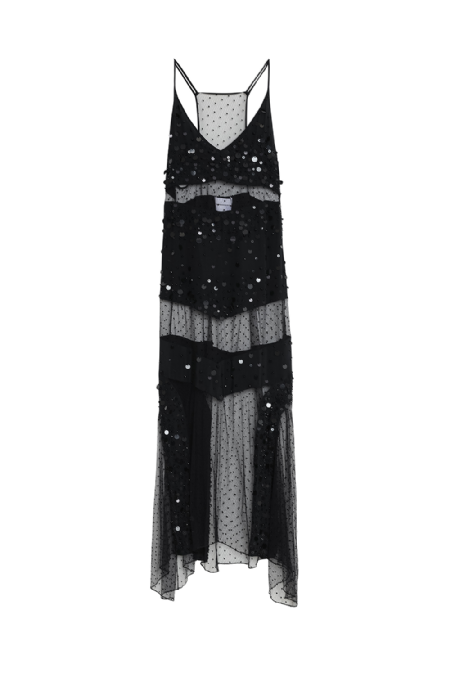 Gana Tulle Dress I Black