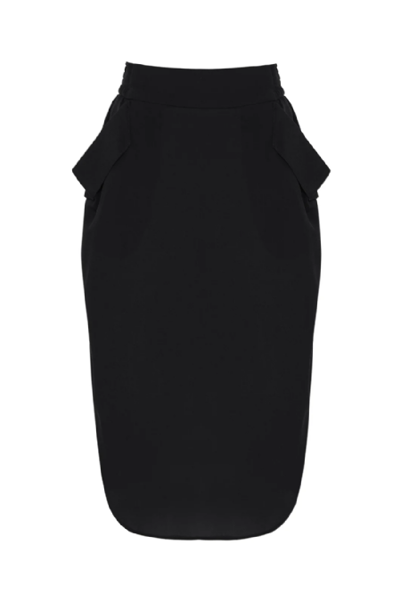 Gramalis Silk Skirt Black