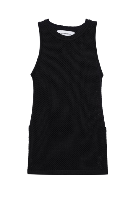 Grity Knit Tank Top I Black