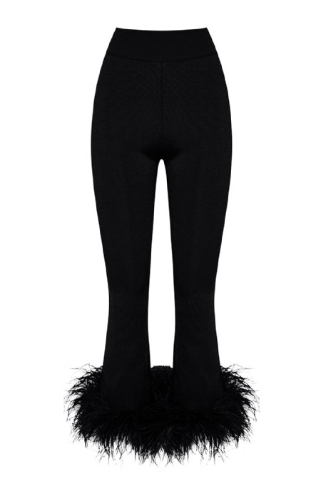 Gluteny Knit Pants I Black