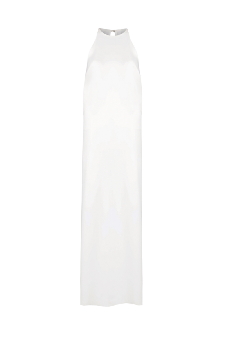 Goldina Crepe Dress Off White