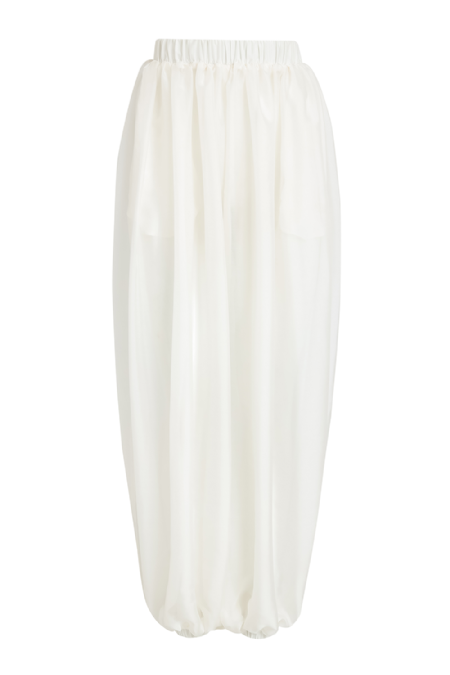 Gilac Silk Pants Off White
