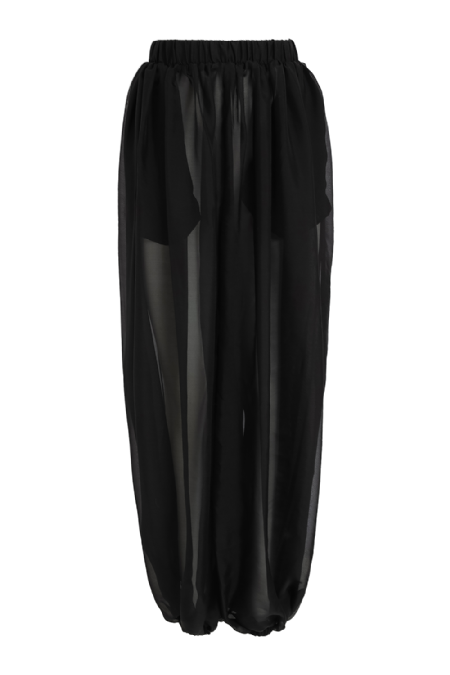 Gilac Silk Pants Black