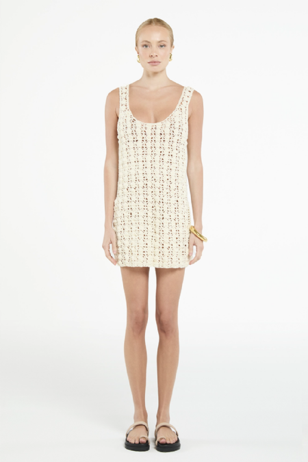 Ganado Knit Dress I Off White