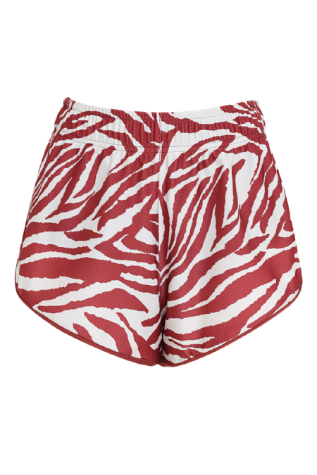 Gandrys Knit Shorts Wine-Off White
