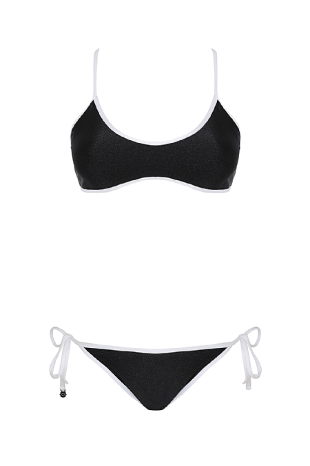 Grataz Mesh Bikini Black-White