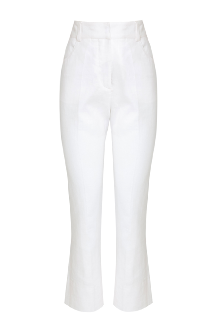 Graeme Linen Pants I White