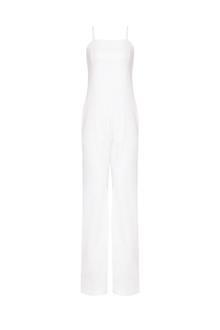 Gabby Linen Jumpsuit I Off White