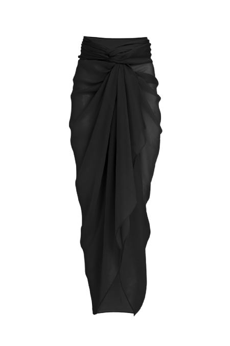 Giovanna Silk Pareo Black
