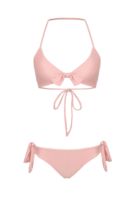 Gentle Knit Bikini Light Pink