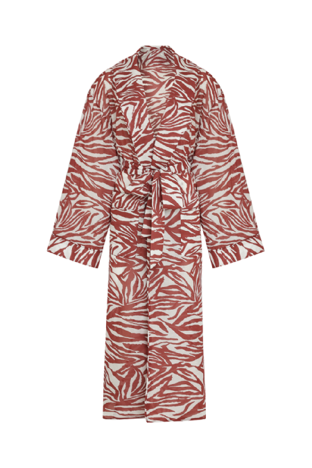 Kimono Voil Glass Wine-Off White