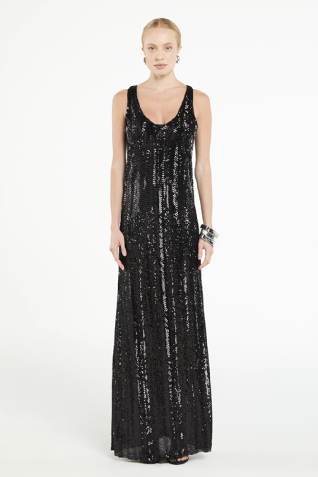 Ganez Sequined Dress I Black