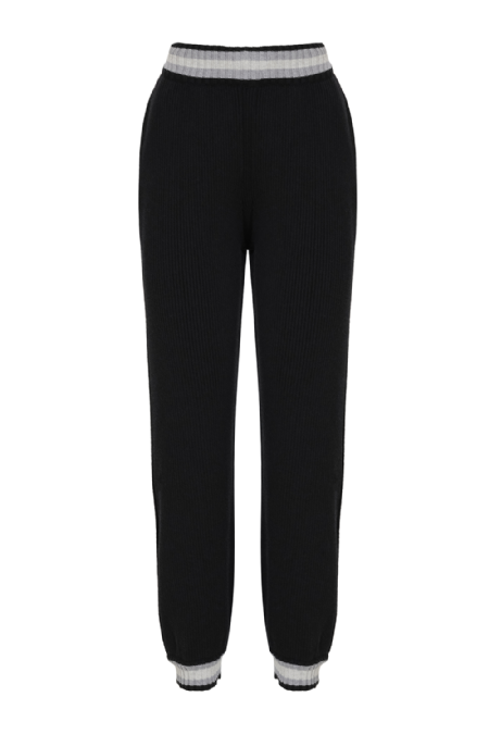 Italon Knit Pants Black-Stone-Carbon