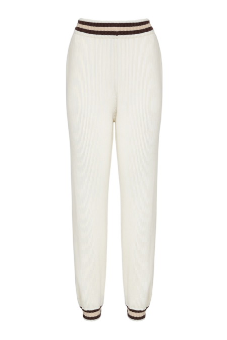 Italon Knit Pants Off-Brown-Light Camel