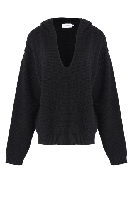 Icasia Knit Blouse Black