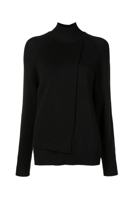 Ifun Knit Blouse Black
