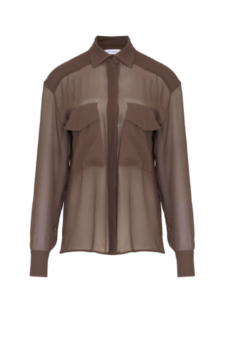 Ifye Silk Shirt Nut Brown
