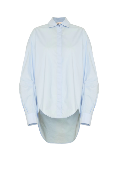 Isian Tricoline Shirt  Light Blue 