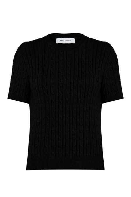 Ianto Knit Blouse Black