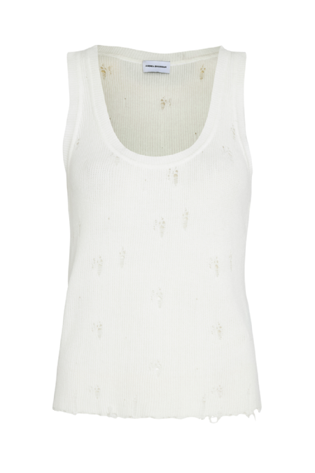 Ibela Knit Tank Top Off White