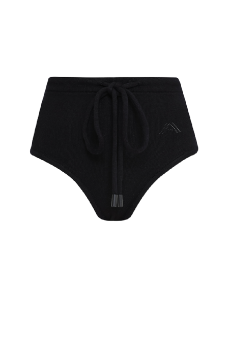 Guje Knitted Hot Pants Black