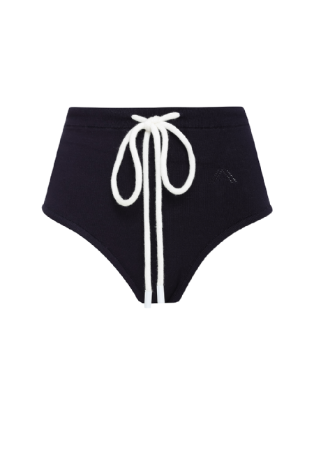 Guje Knitted Hot Pants Navy-Off