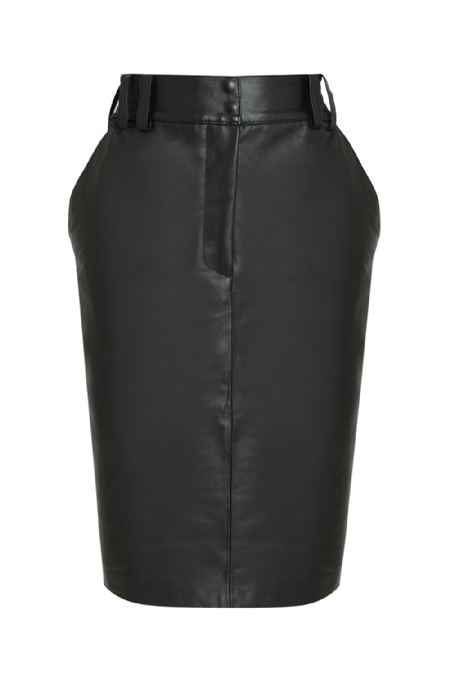 Ilago Leather Skirt Black