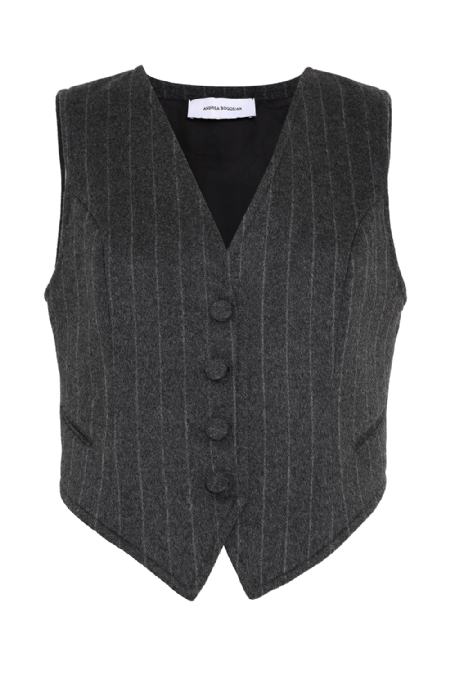 Iarel Wool Vest Carbon