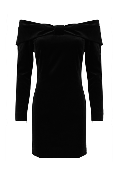 Ika Velvet Dress Black