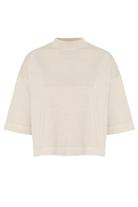 Iped Knit T-Shirt Ecru Stone