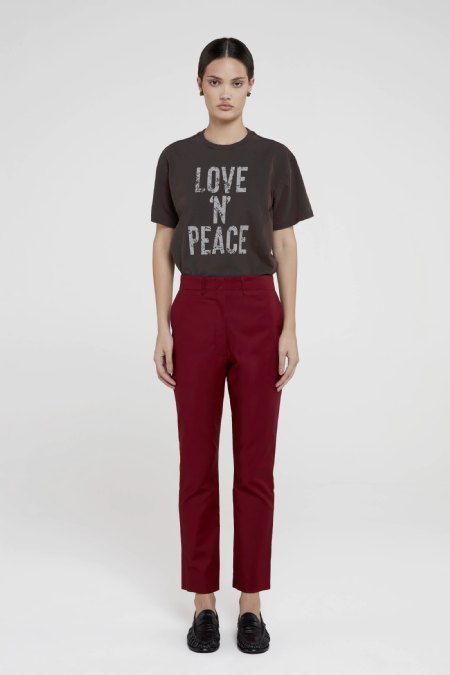 Ibby Knit T-Shirt Dark Brown Stone