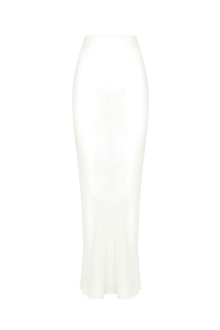 Iona Silk Skirt Off White