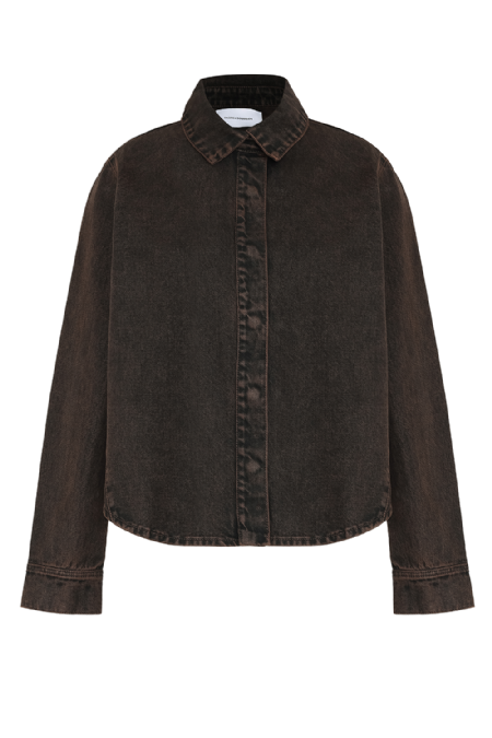 Intrax Denim Shirt Deep Brown