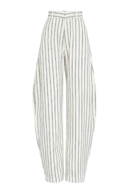 Idane Jacquard Pants Ecru - Black - Brown