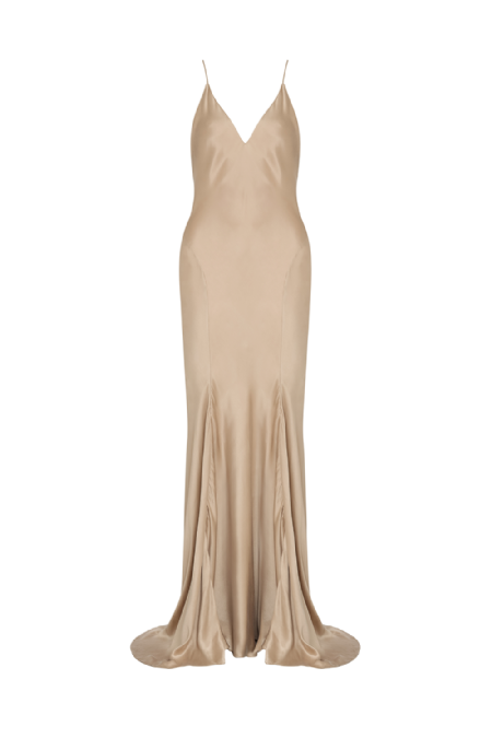 Ilpes Silk Dress Etoupe