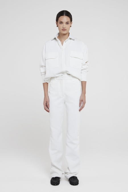 Ilau Velvet Pants Off White