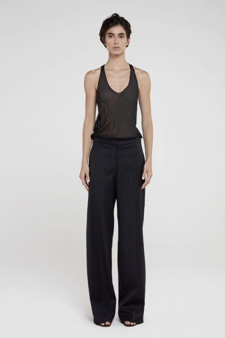 Ivina Wool Pants Black-Gris