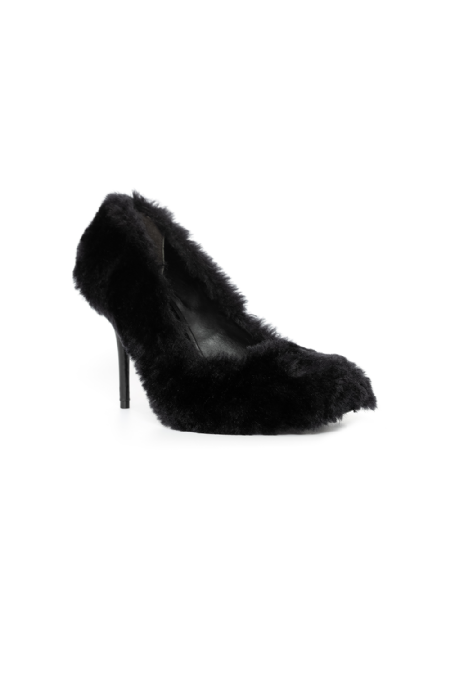 Ican Fur Shoe Black