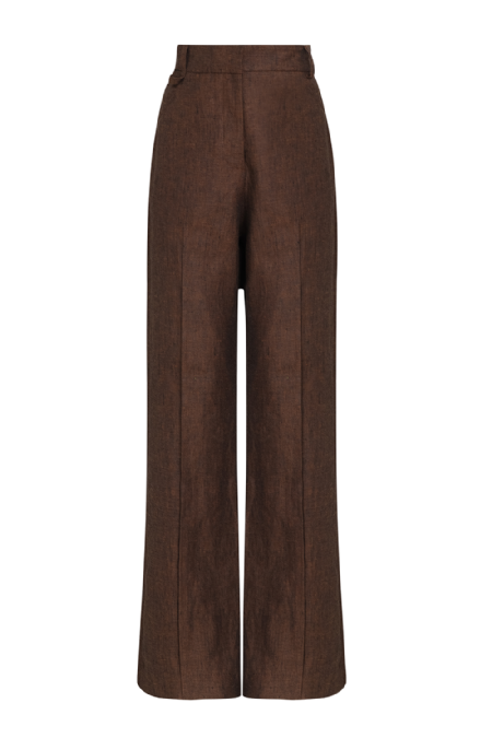 Jitala Linen Pants Deep Brown