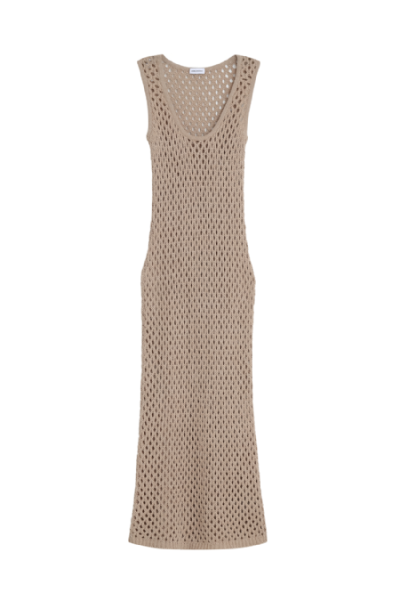 Jizan Knit Dress Ecru