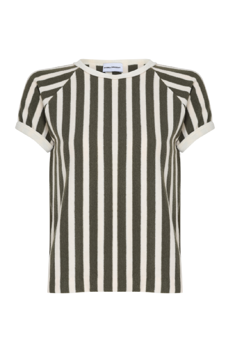 Jorja Knit T-Shirt Moss Green-Off