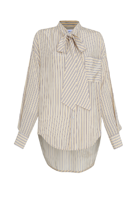 Jistre Silk Shirt Butter - Deep Brown