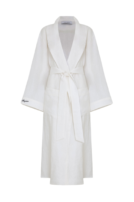 Jira Linen Kimono White