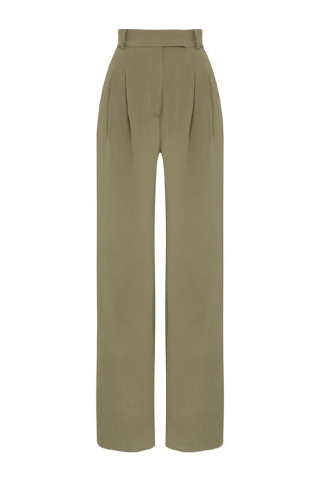 Jifty Silk Pants  Olive 