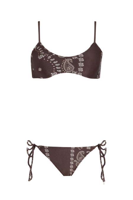 Jatriz Mesh Bikini Deep Brown