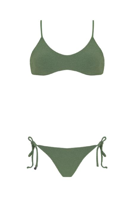 Jexie Mesh Bikini Moss Green