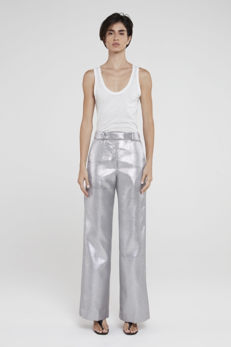 Inty Tailored Trousers Silver