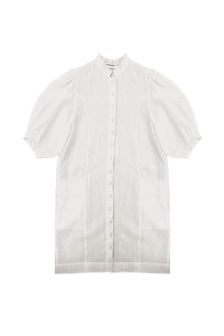 Jimenara Linen Dress White