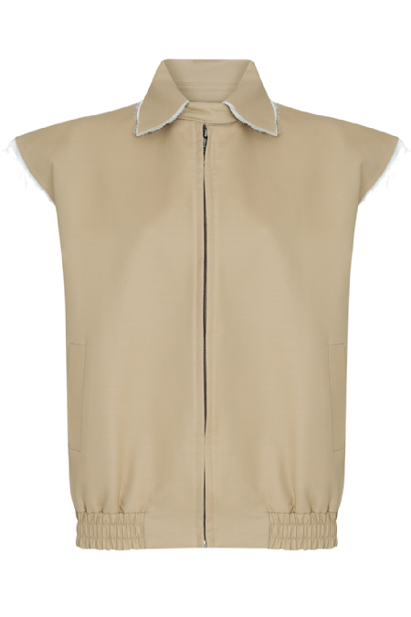 Imalu Tailored Vest Light Camel