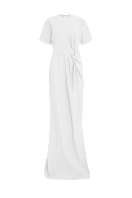 Janco Crepe Dress Off White